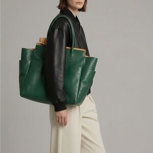 Reed Krakoff Green Leather Tote Bag